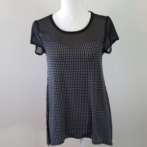 WHBM Tunic with Split Side Angle Cut Hem
